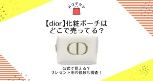 dior 化粧ポーチ どこで売ってる